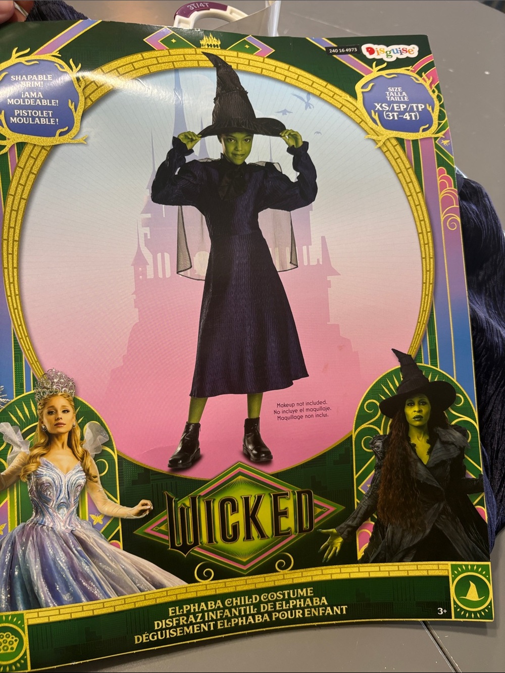 Elphaba Child Witch Costume - Green/Black